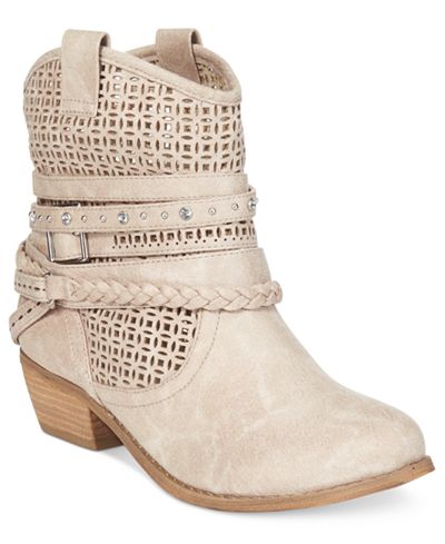 Not Rated Vanoora Perforated Ankle Booties