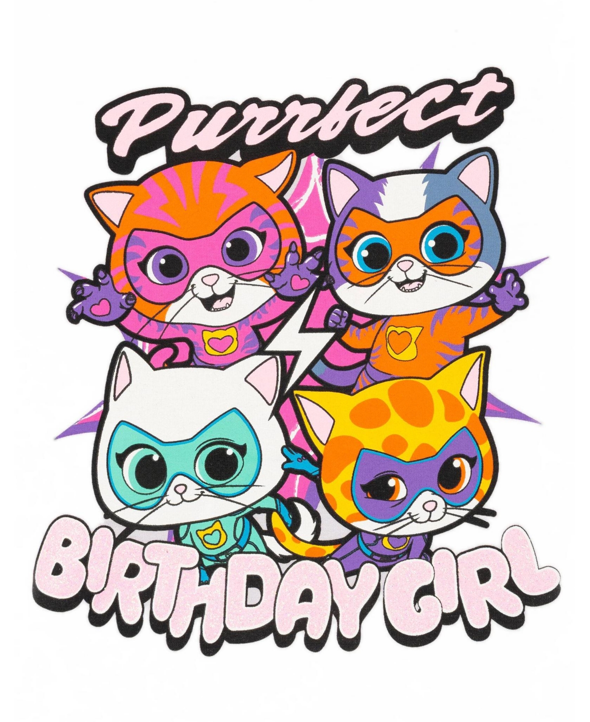 Super Kitties Girls' 4-16 Disney SuperKitties Birthday Graphic T-Shirt
