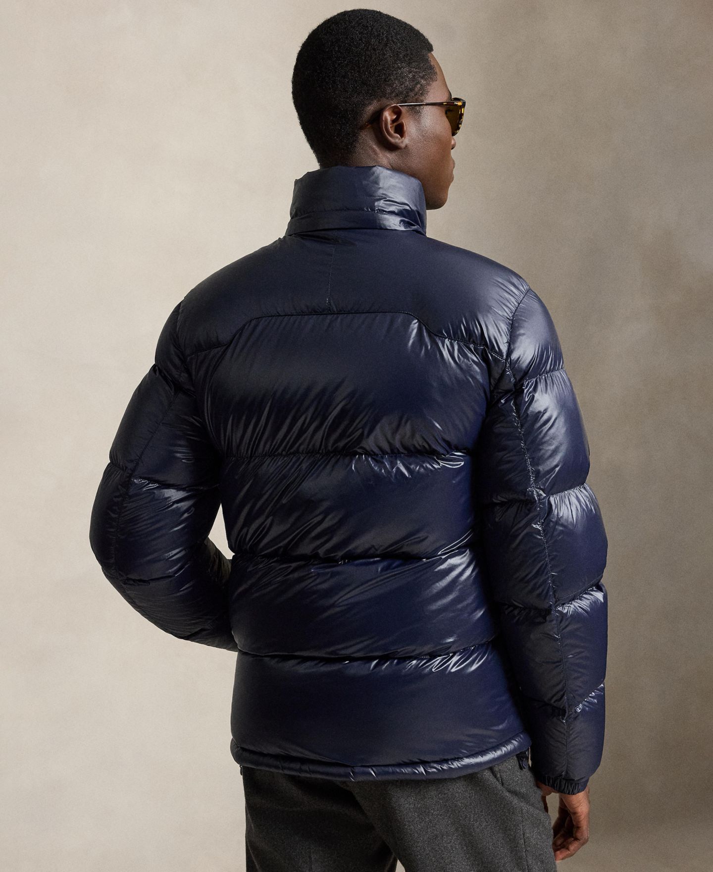 Мужская куртка Polo Ralph Lauren The Gorham Glossed Down, цвет: Тёмно-синий — фото 5