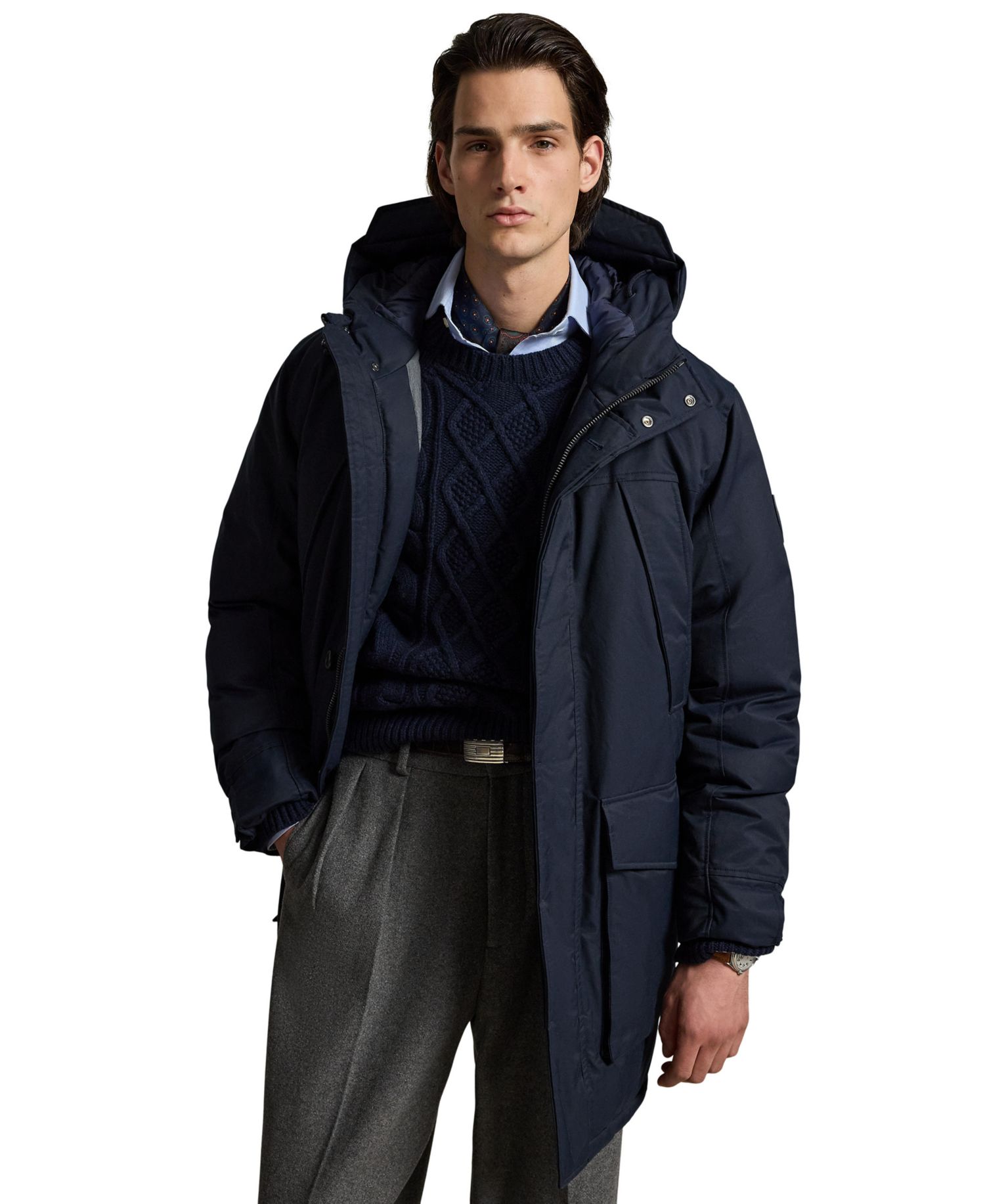 Men's Lennox Down Hooded Water-Resistant Parka