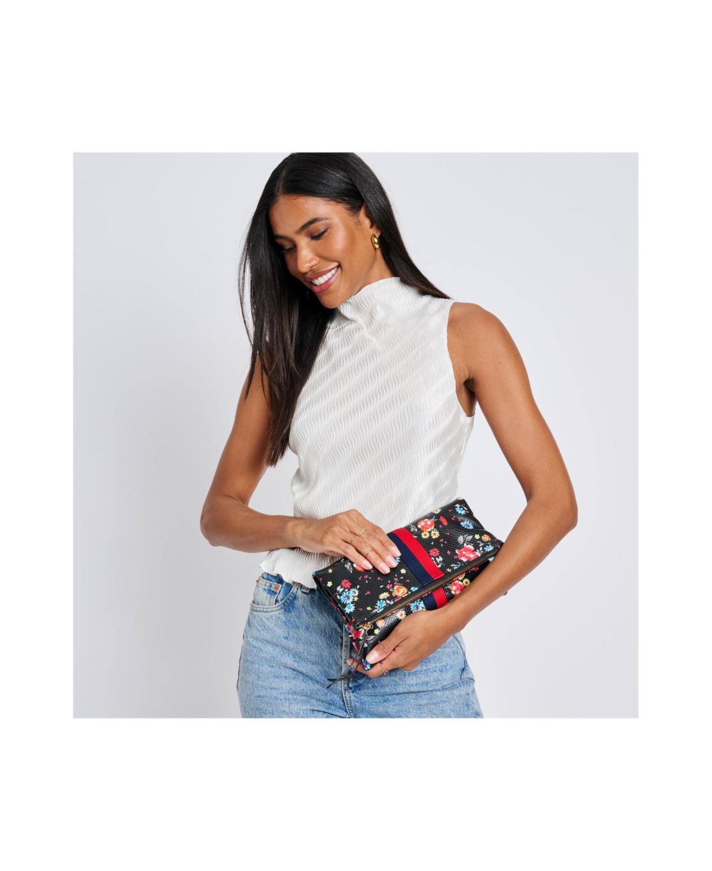 Женский клатч Moda Luxe Jules Print Clutch, цвет: Чёрный — фото 5