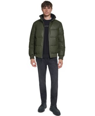 Men's Bomber Jacket with Sherpa Collar