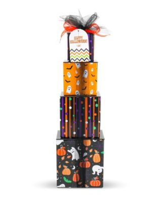 Happy Halloween Treats Gift Tower, 4-Pieces