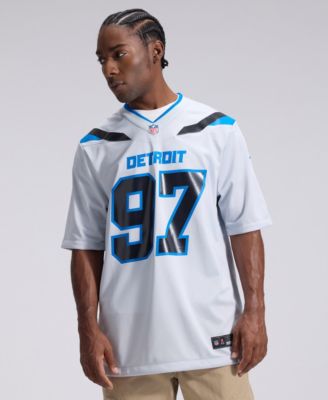 Men's Aidan Hutchinson Silver Detroit Lions 2026 Rivalries Collection Game Jersey