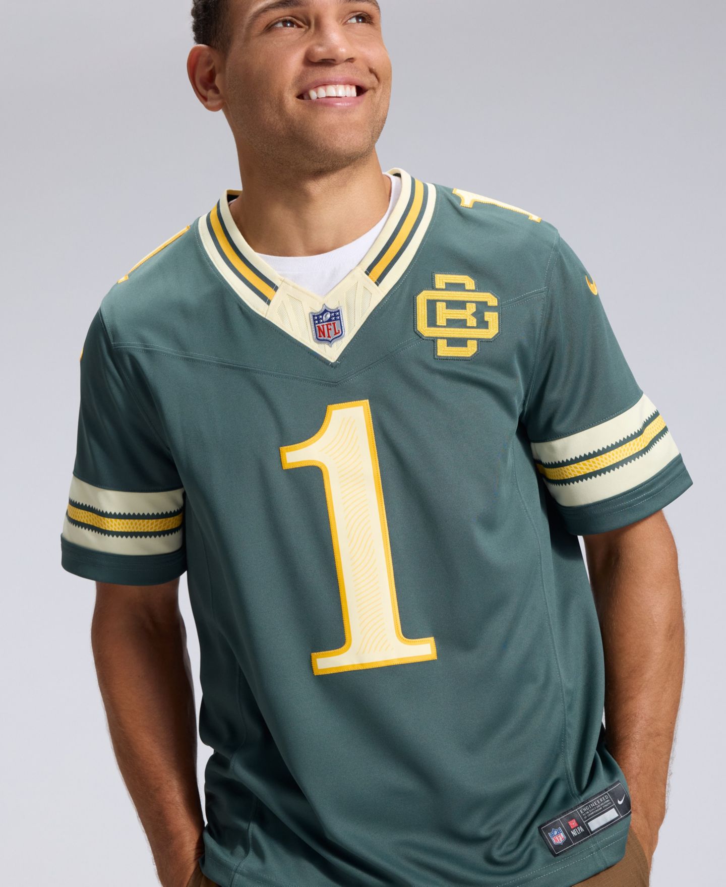 Мужской топ Nike Micah Parsons Green Bay Packers 2026 Rivalries Collection Vapor F.U.S.E Stitched Limited Jersey — фото 5