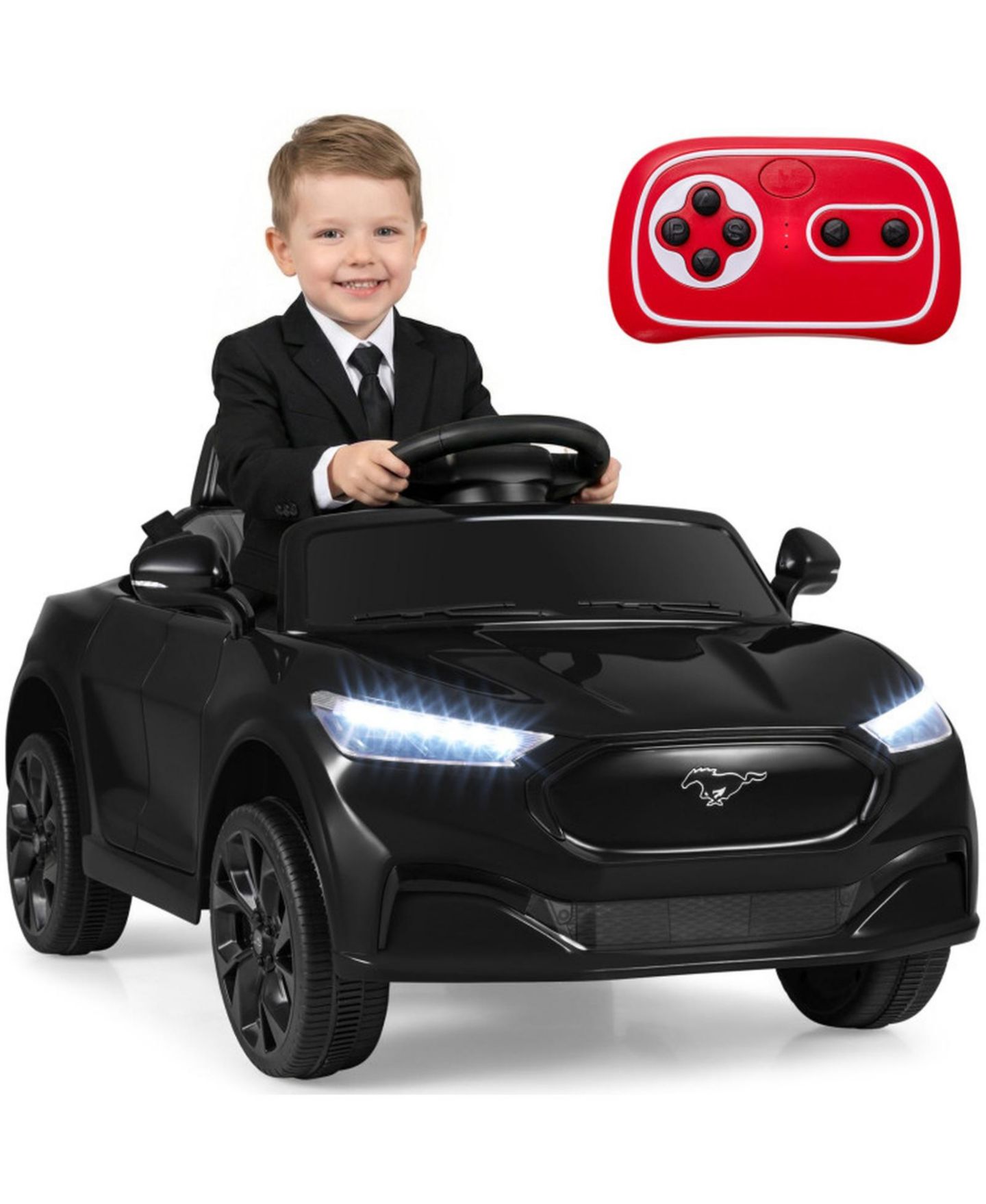 Детская игрушка SUGIFT 12V Kids Ride On Car with Parent Remote Control and Licensed Design, Ages 3-7, цвет: Чёрный — фото 10