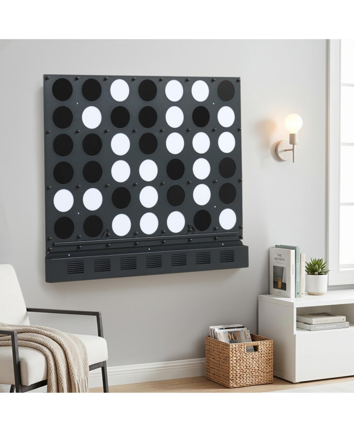 Sugift Wall-Mounted Jumbo 4-in-a-Row Board Game, Ages 6+