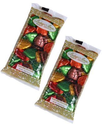 Harvest Milk Chocolate Foil Leaves, 2 Pack