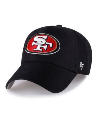 Men's '47  Black San Francisco 49ers MVP Adjustable Hat