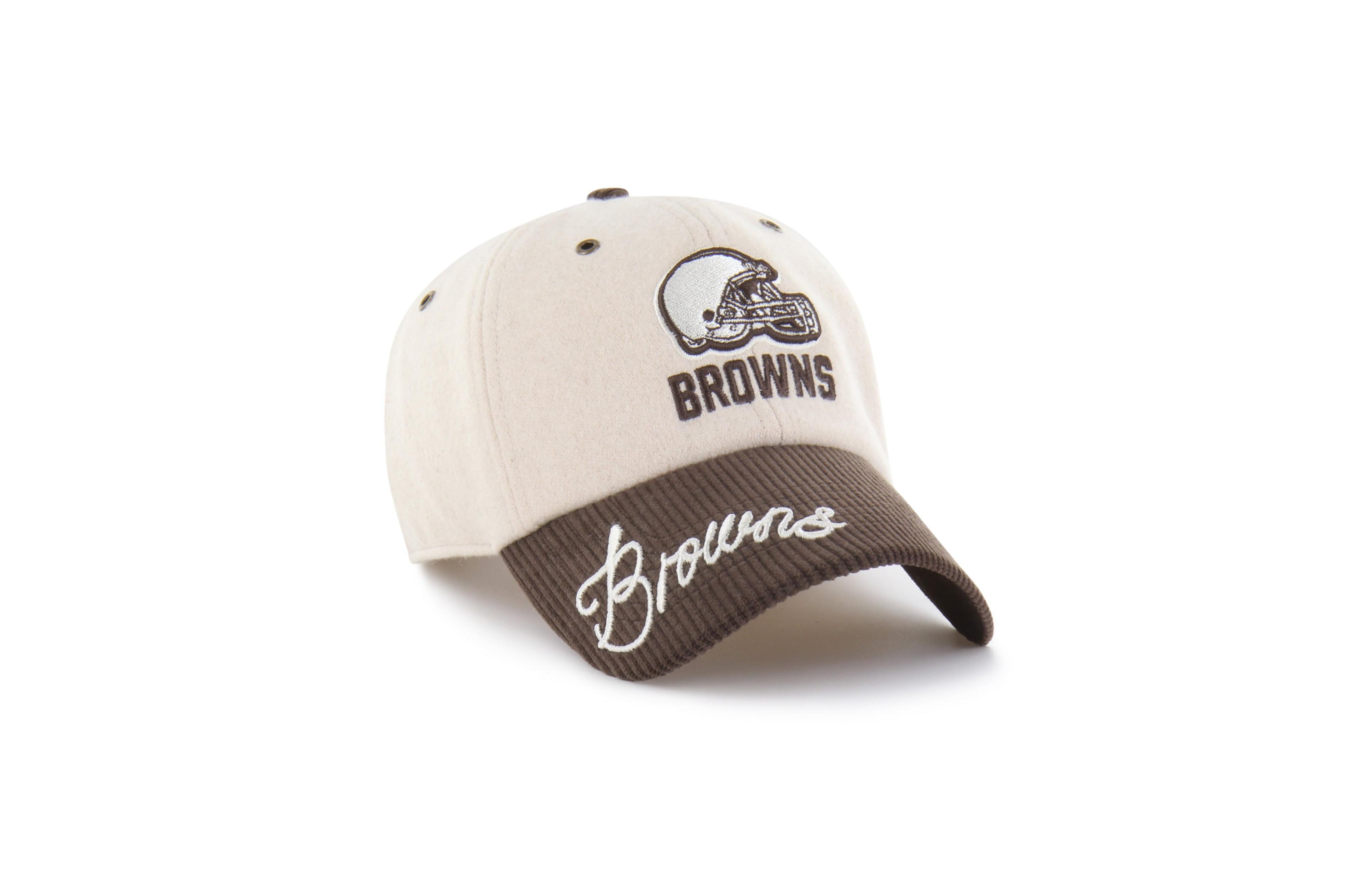 '47 Brand Women's Natural/Brown Cleveland Browns Rope Script Clean Up Adjustable Hat