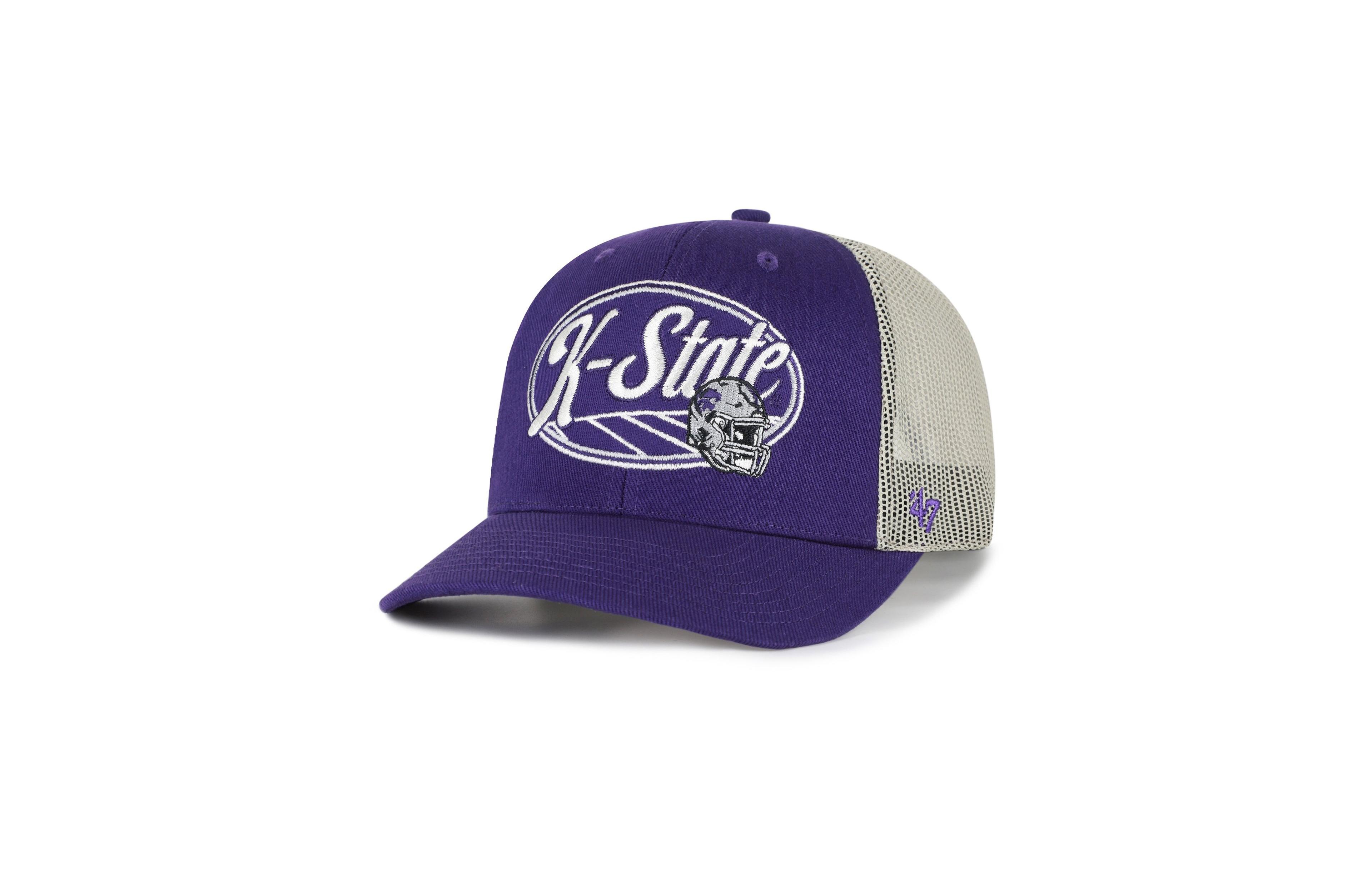 '47 Brand Men's and Women's Purple Kansas State Wildcats Enfield Adjustable Trucker Hat