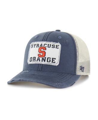 Men's and Women's '47 Navy Syracuse Orange Egremont Well-Worn Adjustable Trucker Hat