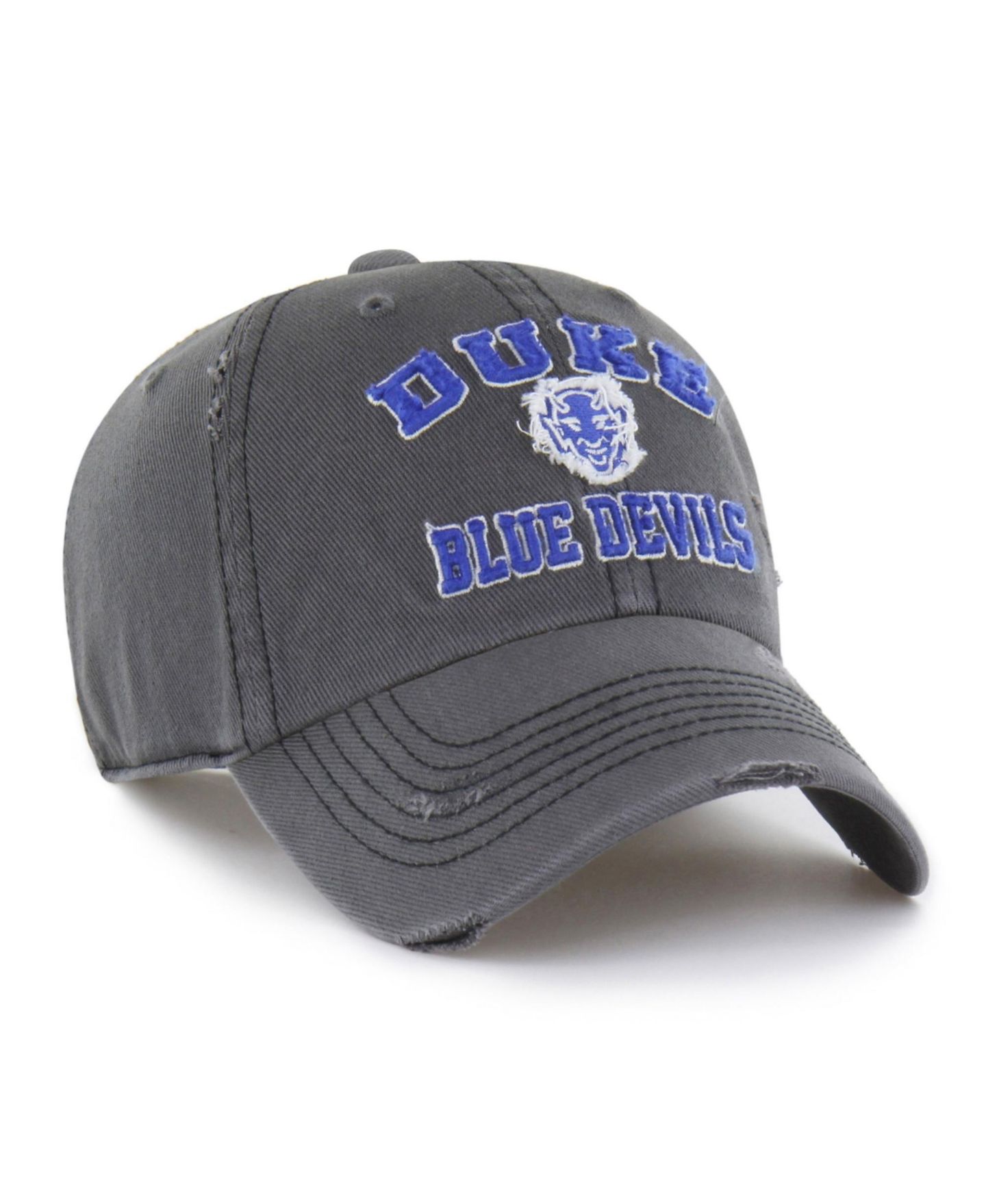 Кепка '47 Brand Charcoal Duke Blue Devils Well-Worn Seymore Clean Up Adjustable Hat — фото 2