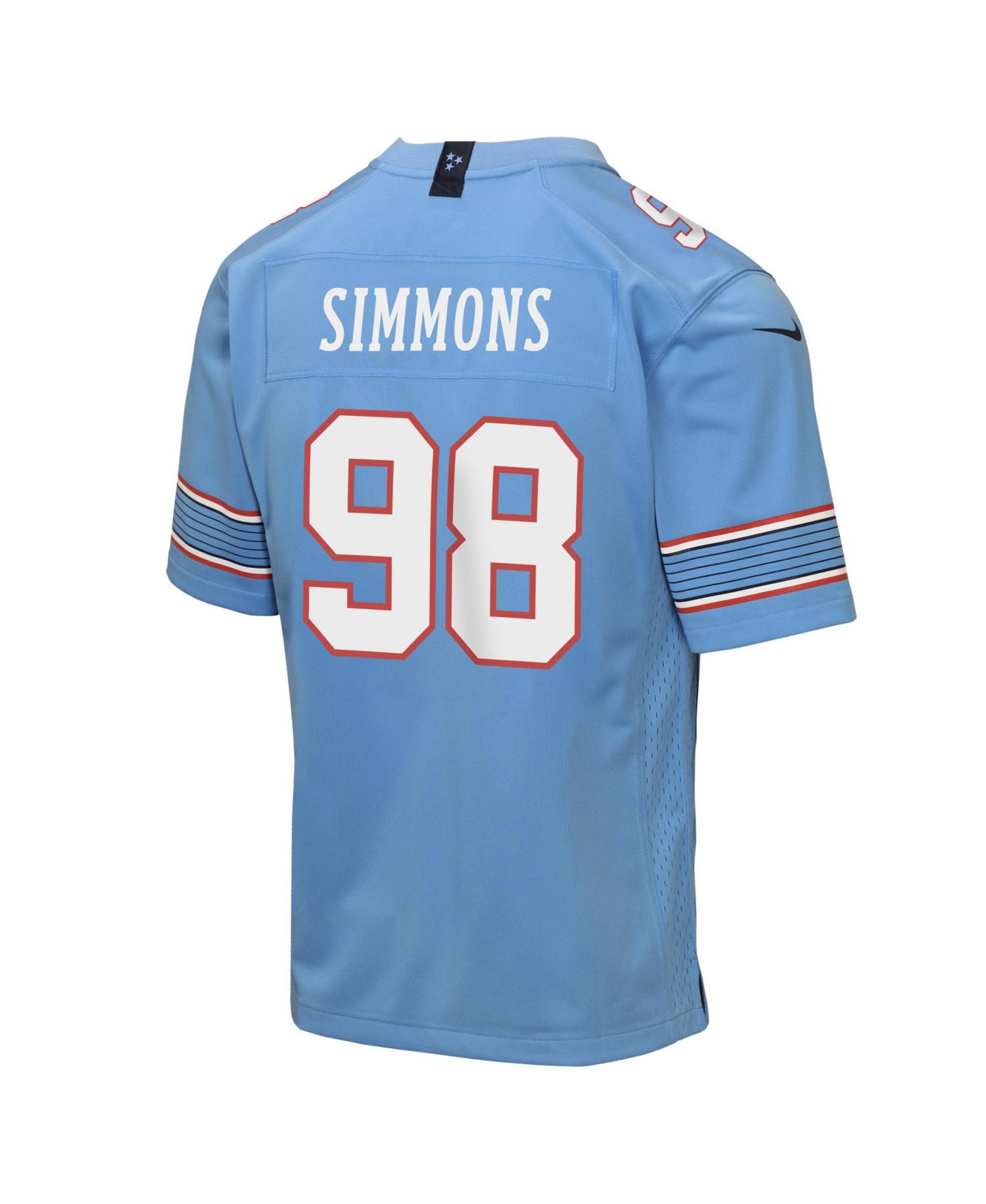 Big Boys and Girls Jeffery Simmons Light Blue Tennessee Titans Game Jersey