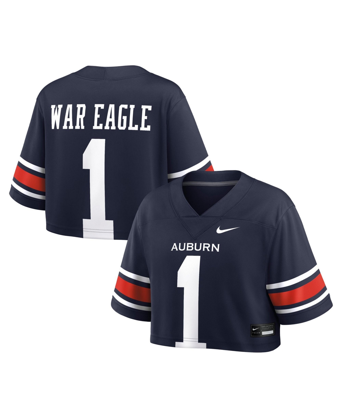 Nike Women's Navy Auburn Tigers Game Crop Top Jersey
