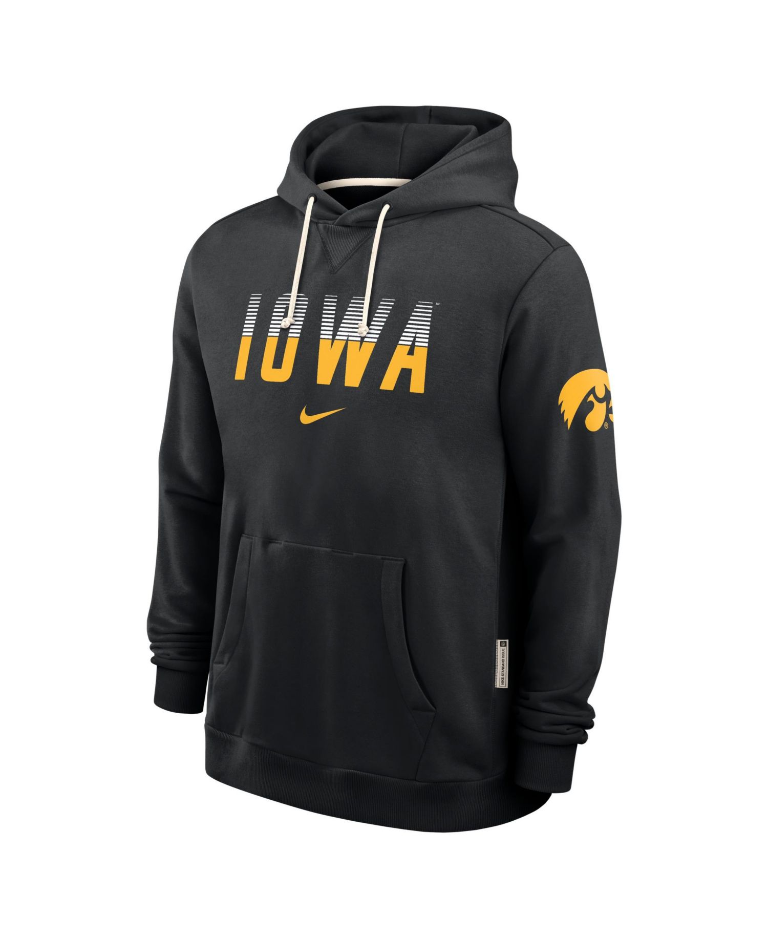 Men's Black Iowa Hawkeyes 2026 Sideline Standard Issue Dri-FIT Hoodie