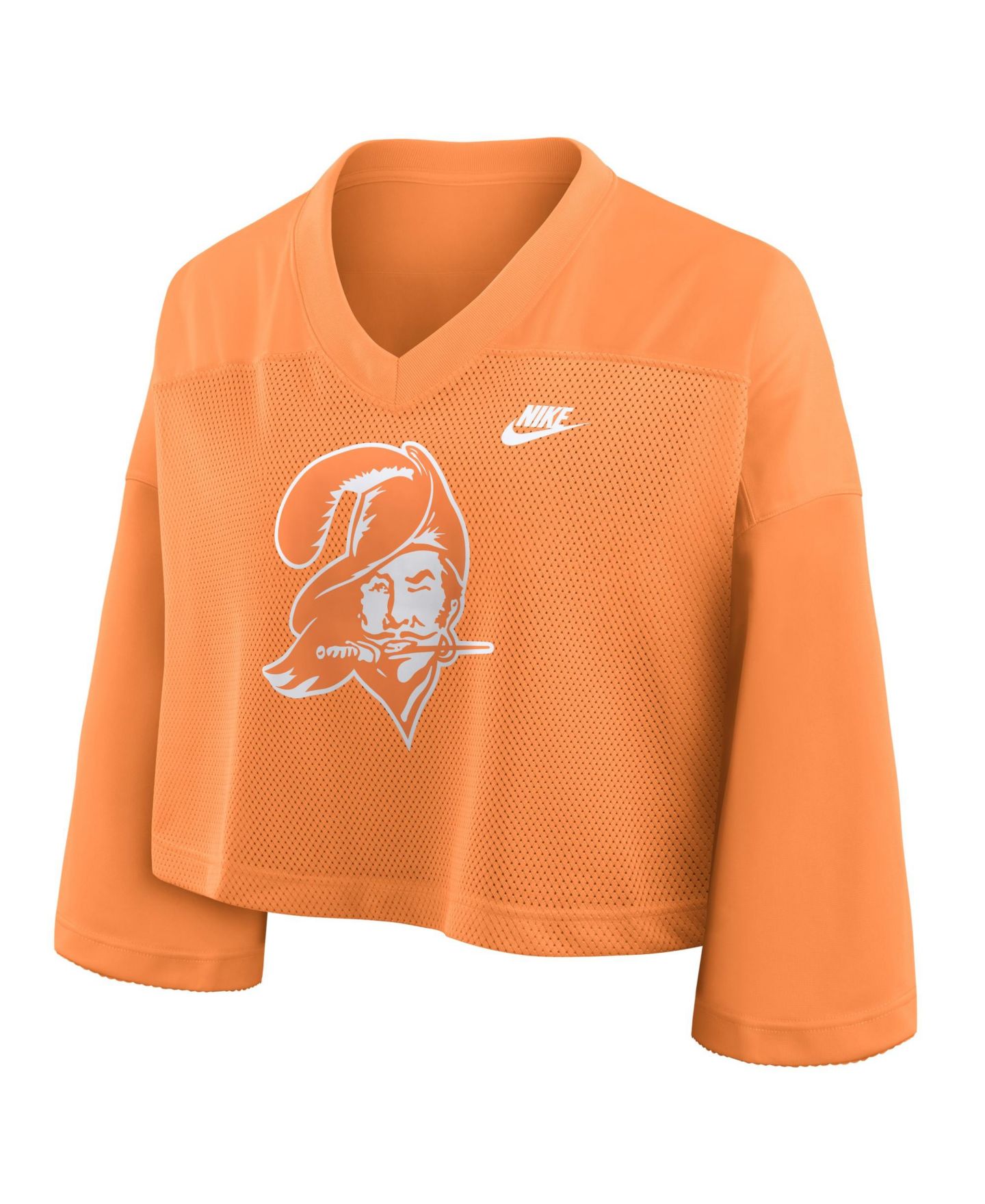 Женское джерси Nike Women's Orange Tampa Bay Buccaneers Rewind Cropped Mesh Dri-FIT Fashion Jersey — фото 2