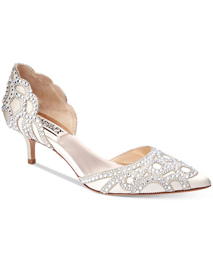Badgley mischka clearance kitten heel