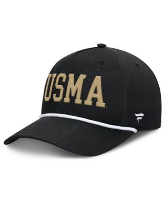 Men's  Black Army Black Knights Foul Ball Rope Adjustable Hat
