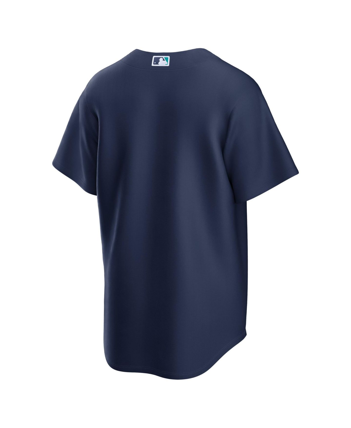 Мужской топ Nike Navy Seattle Mariners Road Replica Jersey, цвет: Тёмно-синий — фото 3