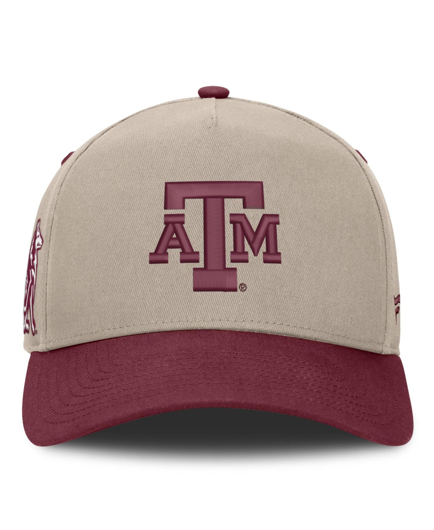 Мужская кепка Fanatics Stone/Maroon Texas A&M Aggies Veteran Two-Tone Adjustable Hat — фото 4