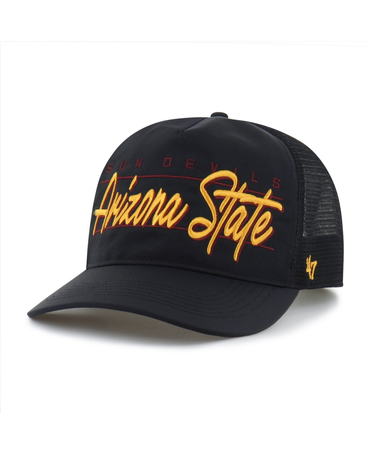 '47 Brand Men's and Women's Black Arizona State Sun Devils brrr° Condor Mesh Hitch Adjustable Hat - Black