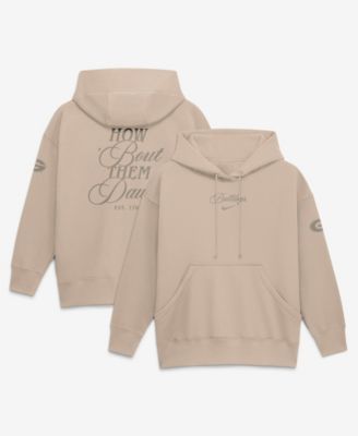 Women's Tan Georgia Bulldogs Neutral Stance Phoenix Fleece Oversized Hoodie