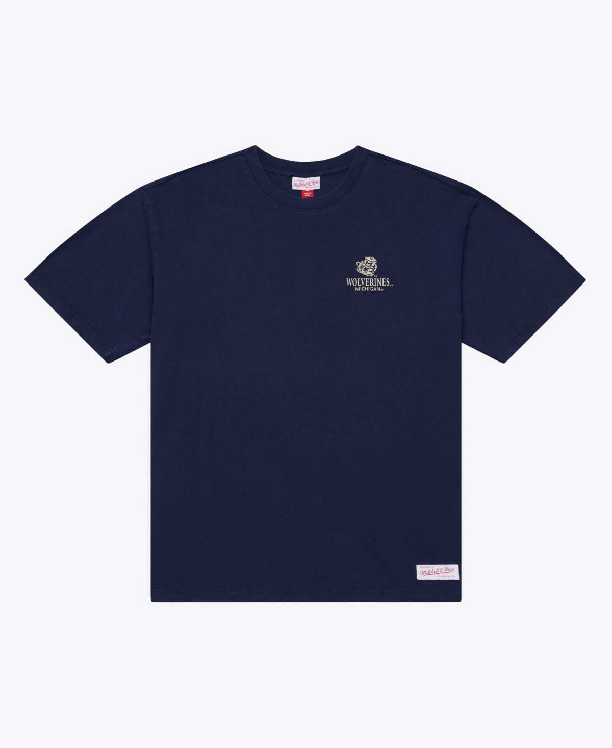 Mitchell & Ness Men's Navy Michigan Wolverines Core Icon T-Shirt