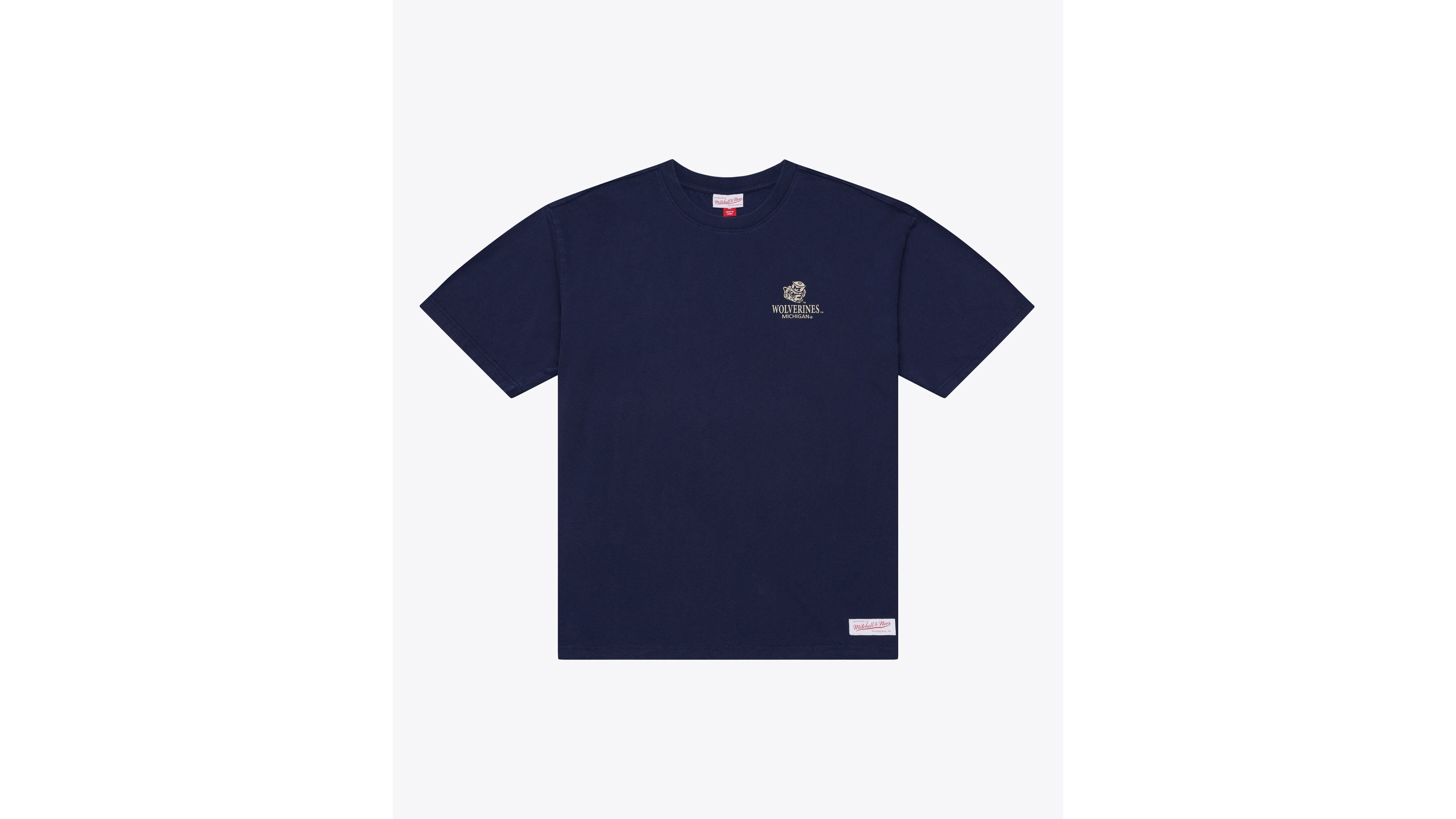 Mitchell & Ness Men's Navy Michigan Wolverines Core Icon T-Shirt