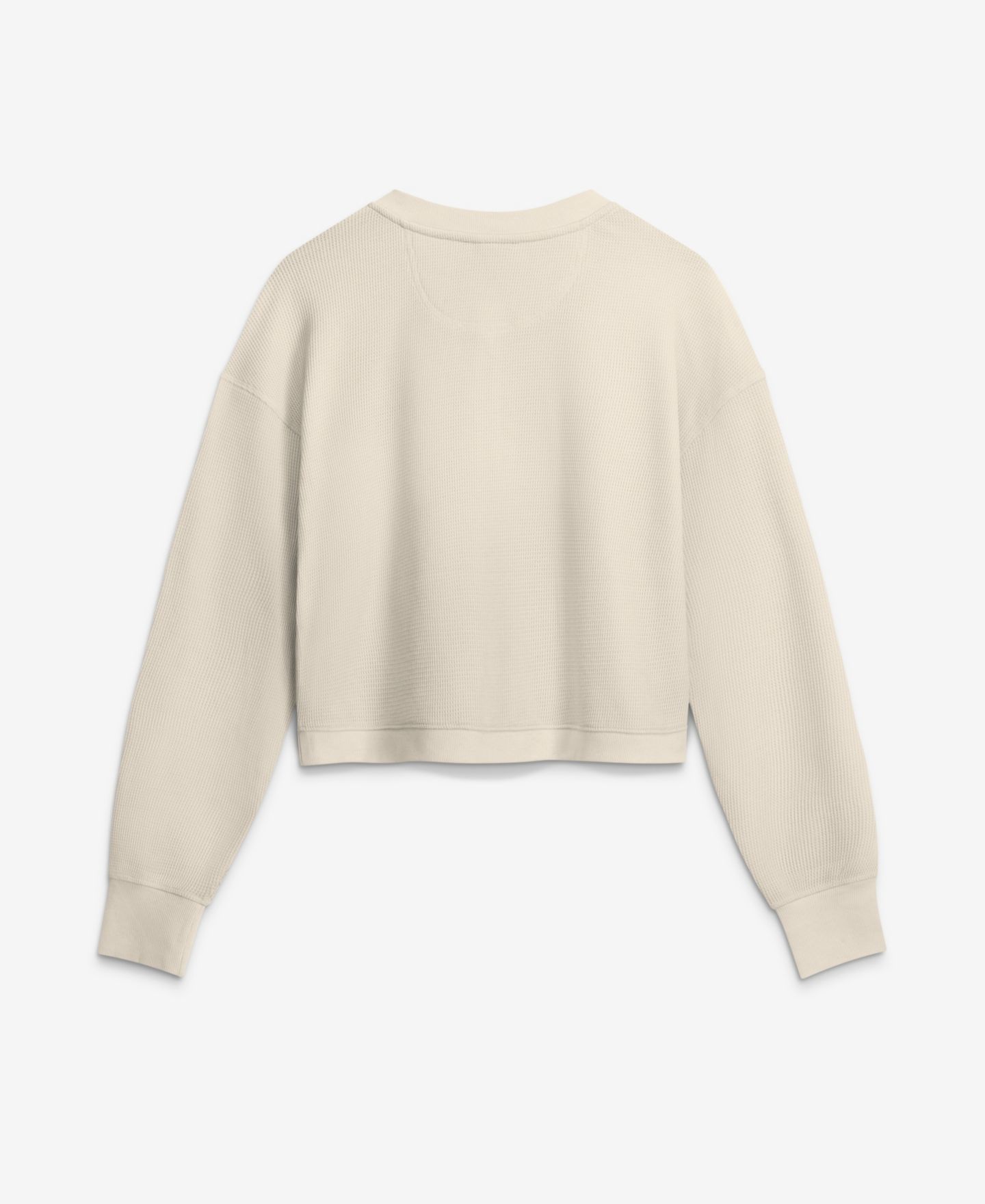 Женская рубашка Fanatics Cream Green Bay Packers Relaxed Cropped Long Sleeve — фото 2