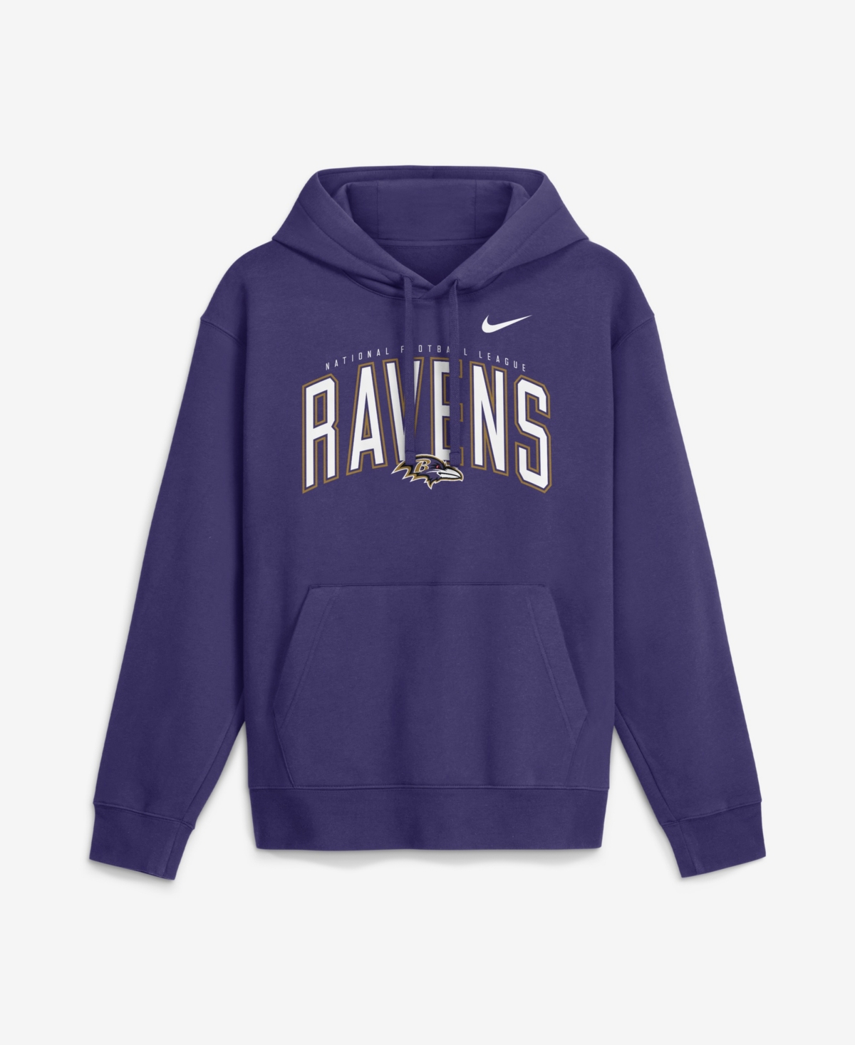 Nike Men's Purple Baltimore Ravens Expect Victory Club Fleece Pullover Hoodie