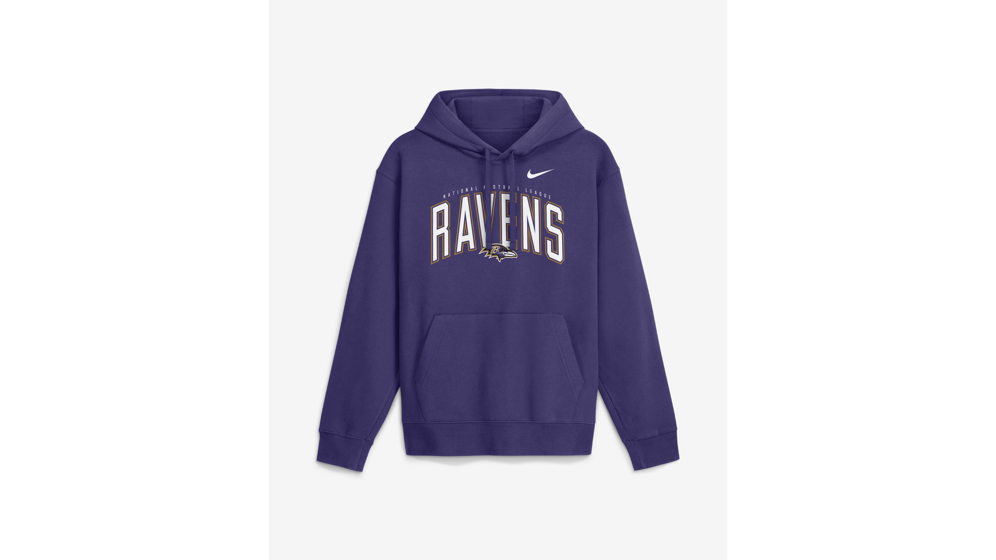 Nike Men's Purple Baltimore Ravens Expect Victory Club Fleece Pullover Hoodie