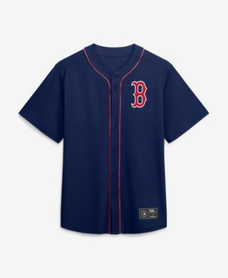Men's  Navy Boston Red Sox Franchise Button-Up Fashion Top