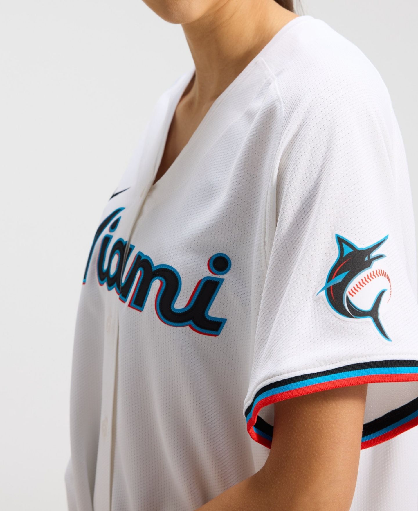 Женский топ Nike Sandy Alcantara White Miami Marlins Home Limited Player Jersey — фото 4