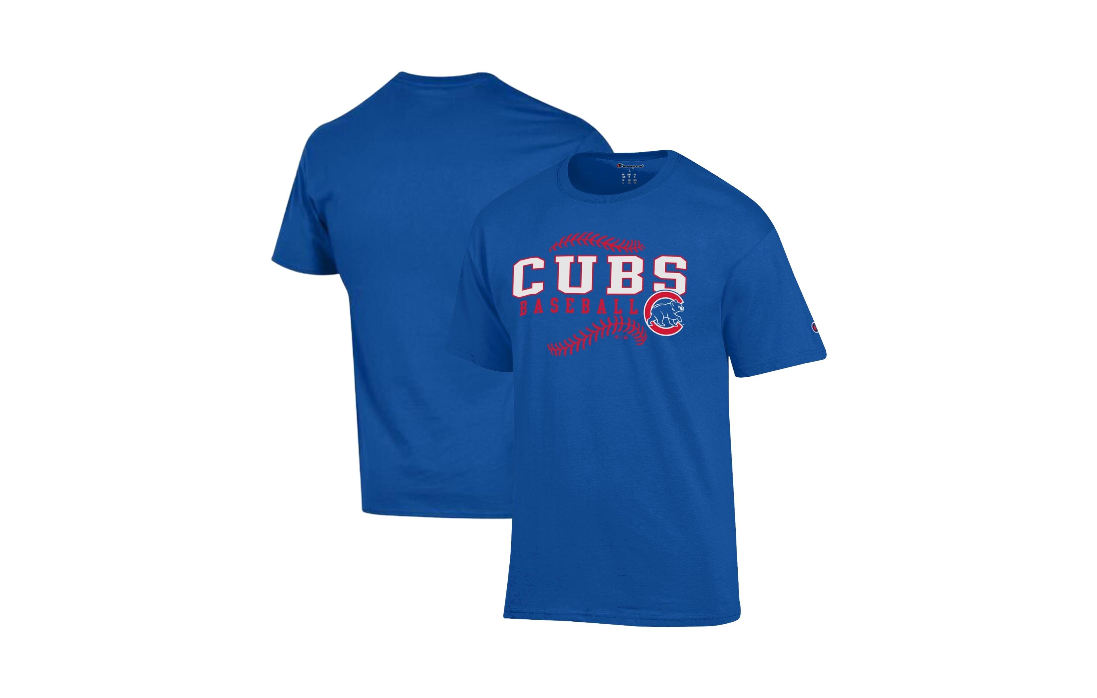 Champion Men's Royal Chicago Cubs Baseball T-Shirt