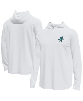 Men's White Notre Dame Fighting Irish Golf Tech Stretch Long Sleeve Hoodie