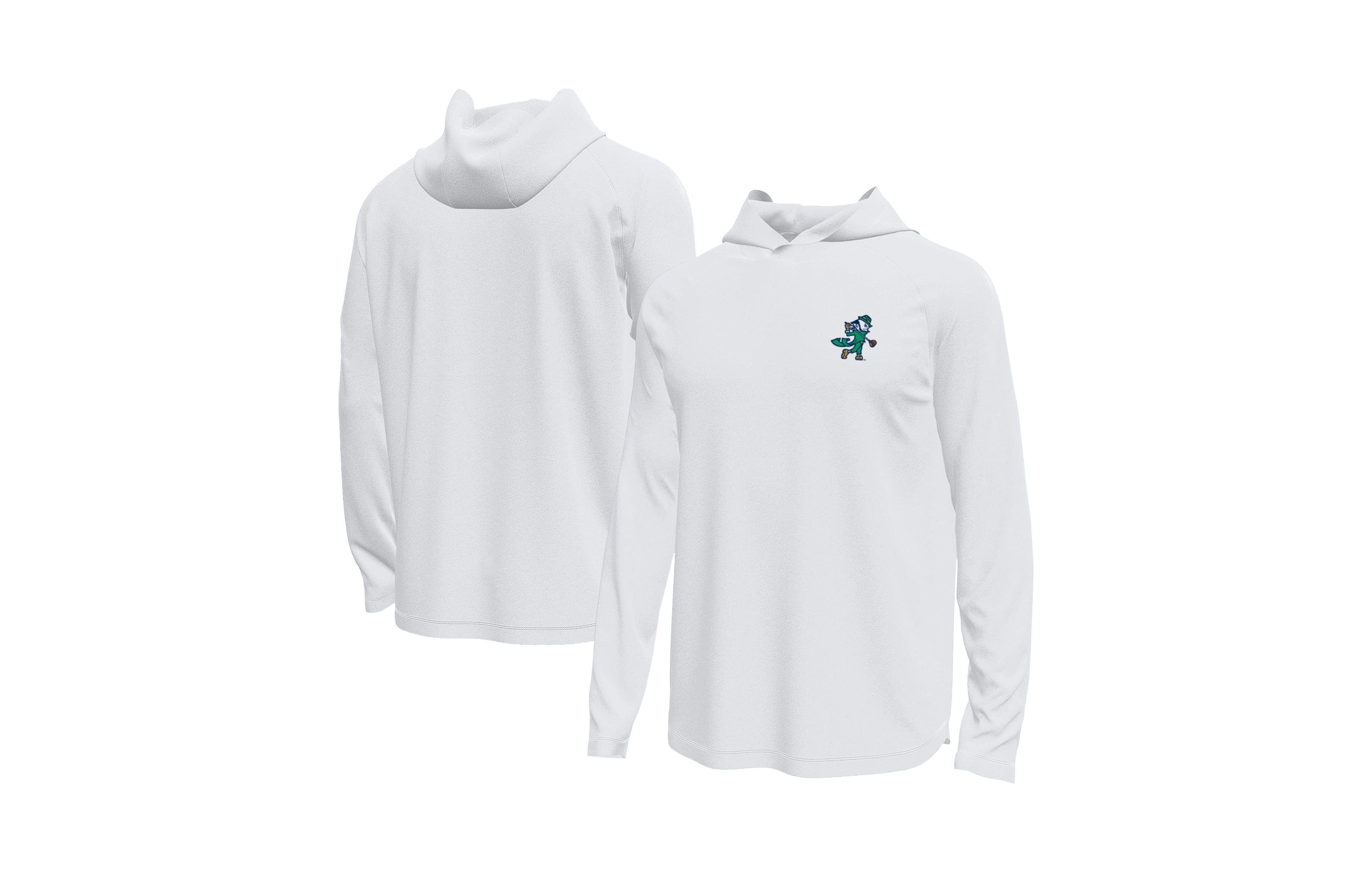 Under Armour Men's White Notre Dame Fighting Irish Golf Tech Stretch Long Sleeve Hoodie