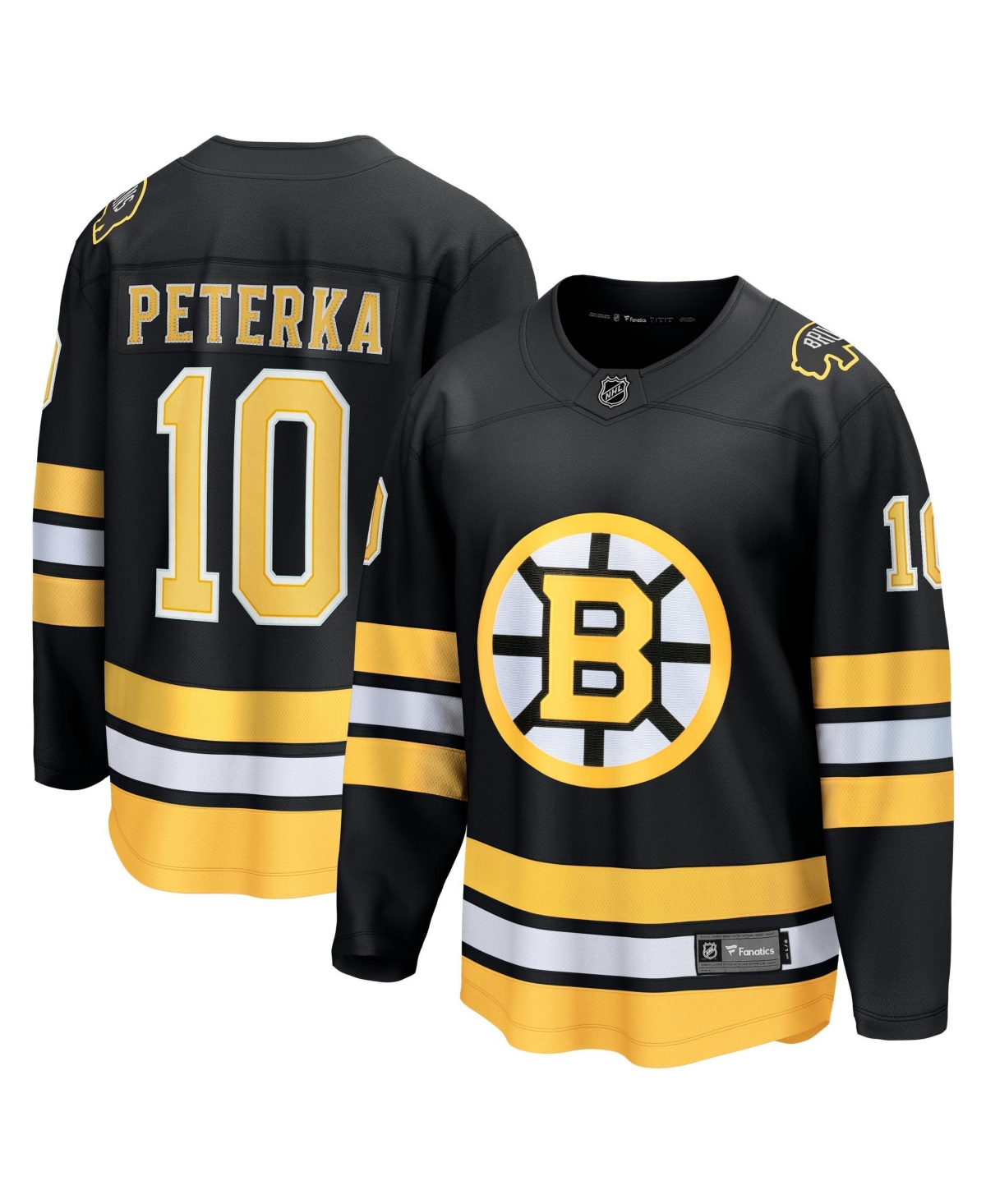 Fanatics Men's Jj Peterka Black Boston Bruins Home Breakaway Jersey