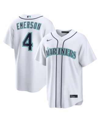 Men's Colt Emerson White Seattle Mariners Home Replica Jersey
