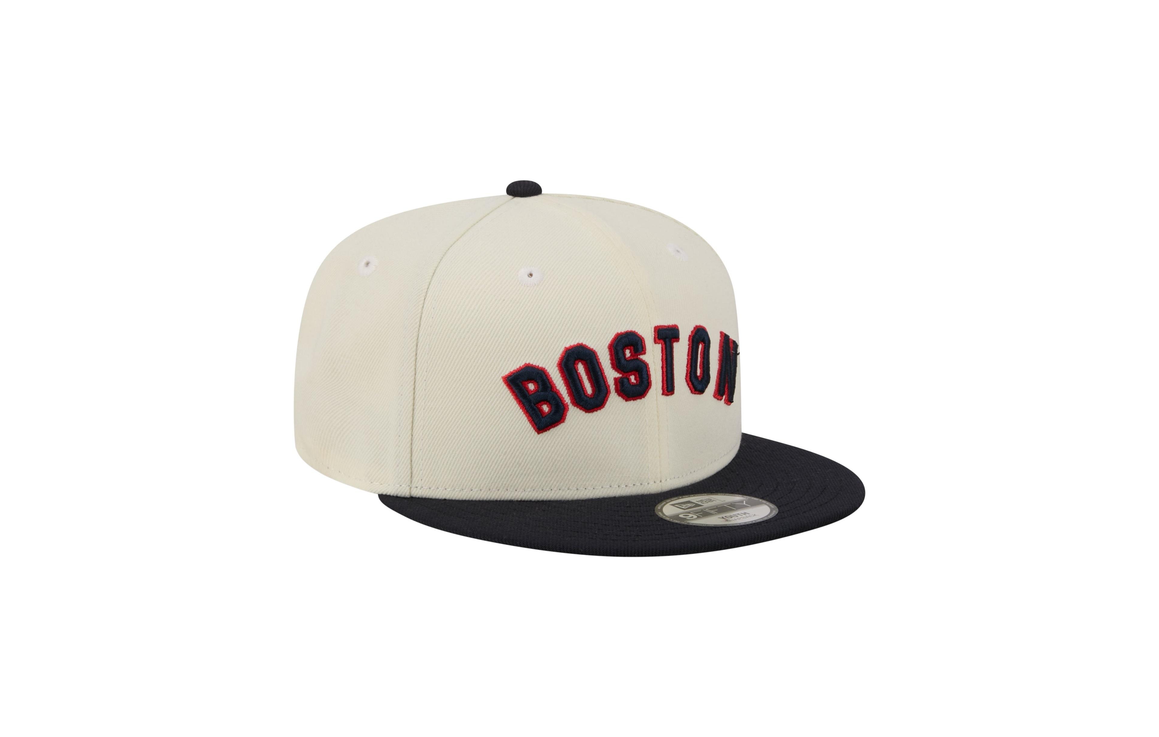 New Era Big Boys and Girls White Boston Red Sox Two-Tone 9FIFTY Snapback Hat