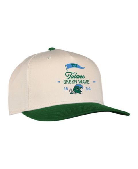 Кепка Ahead Cream Tulane Green Wave The 1995 Adjustable Hat