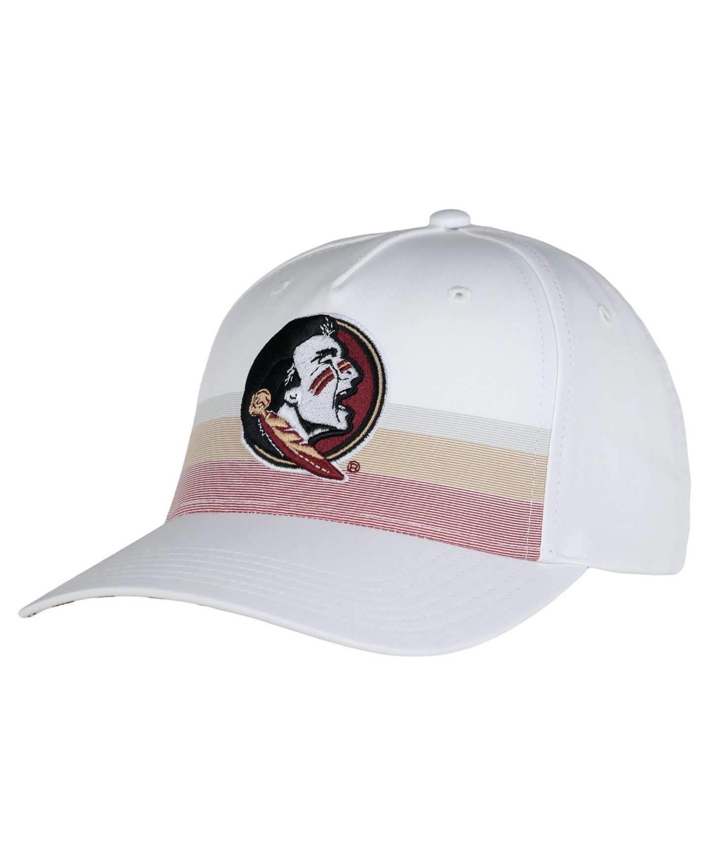Кепка Ahead White Florida State Seminoles The Sideline Adjustable Hat — фото 4