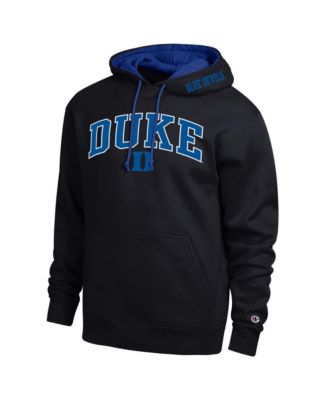 Men's  Black Duke Blue Devils Arch Tackle Twill Hoodie