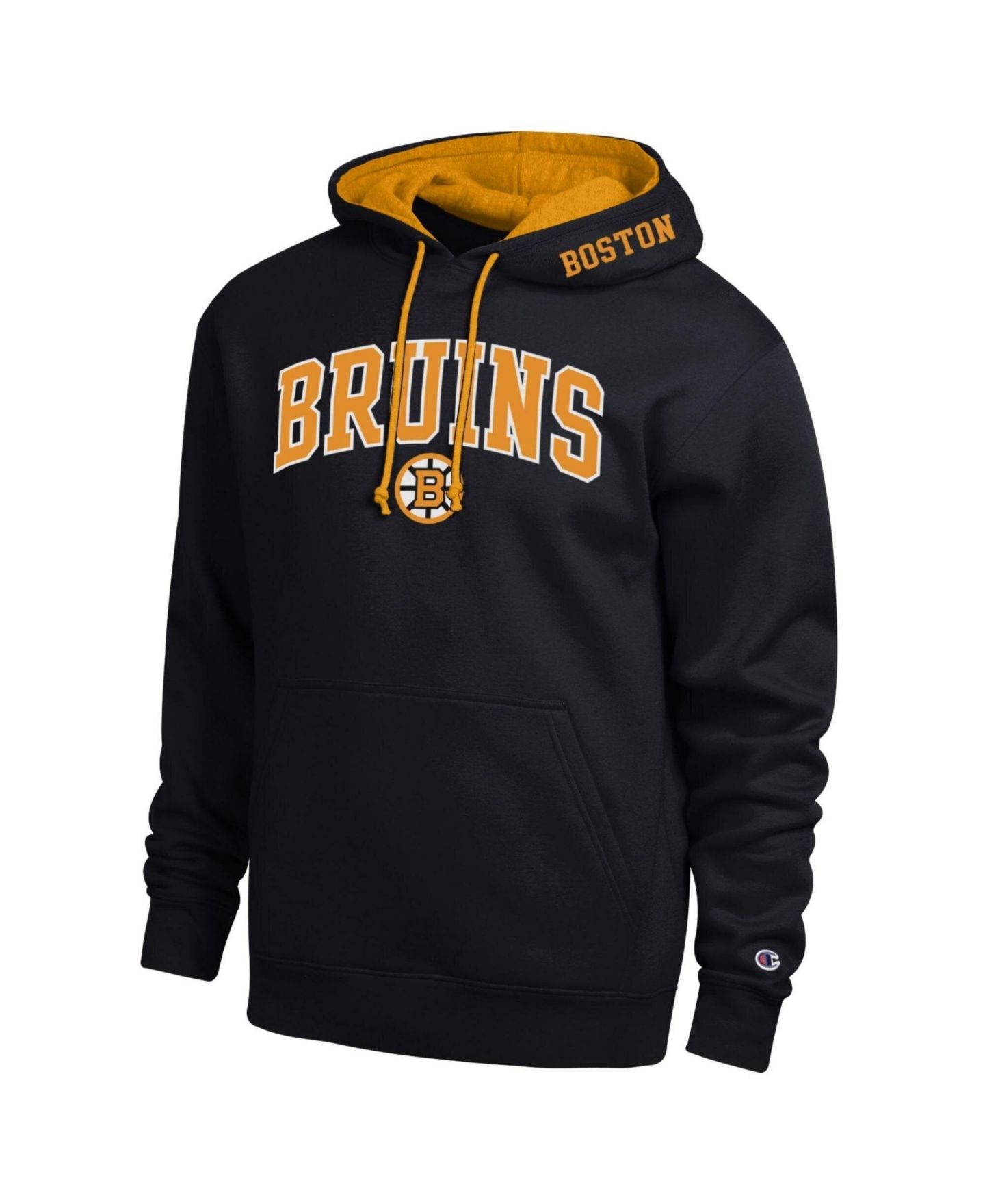 Мужское худи Champion Black Boston Bruins Contrast — фото 1