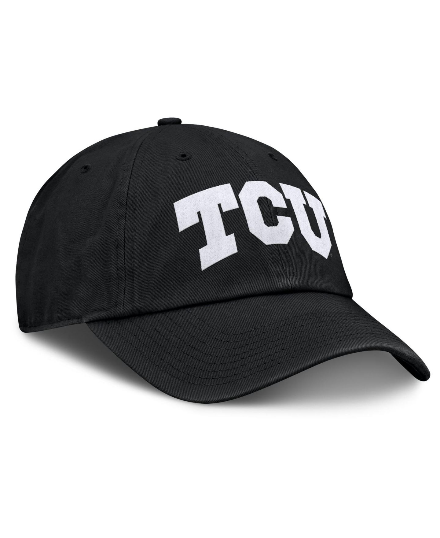 Мужская кепка Fanatics Black TCU Horned Frogs Myth Adjustable Hat — фото 3