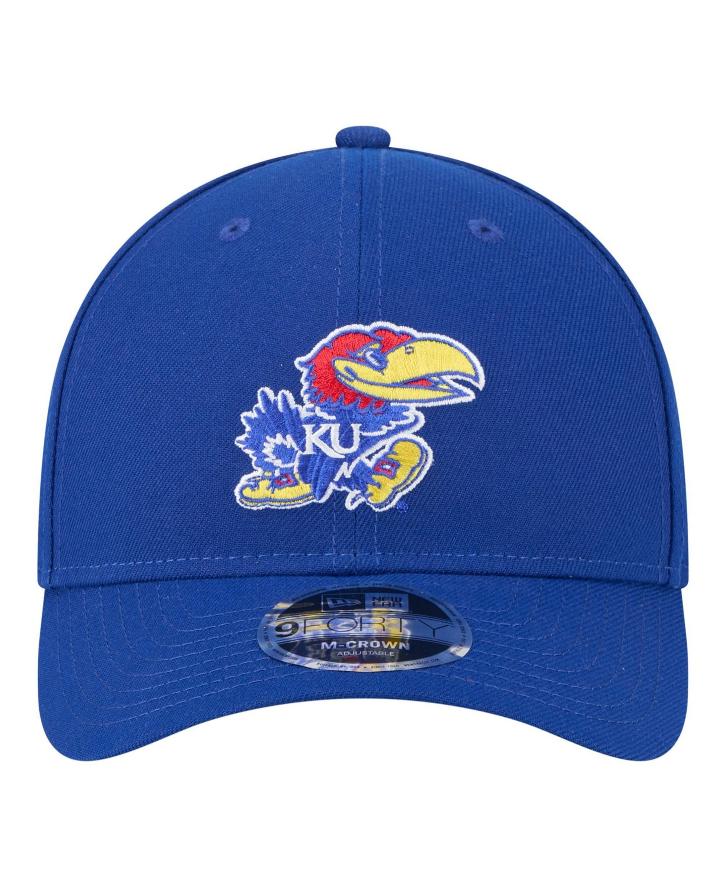 Мужская кепка New Era Royal Kansas Jayhawks Team Collective 9FORTY M-Crown Adjustable Hat — фото 2