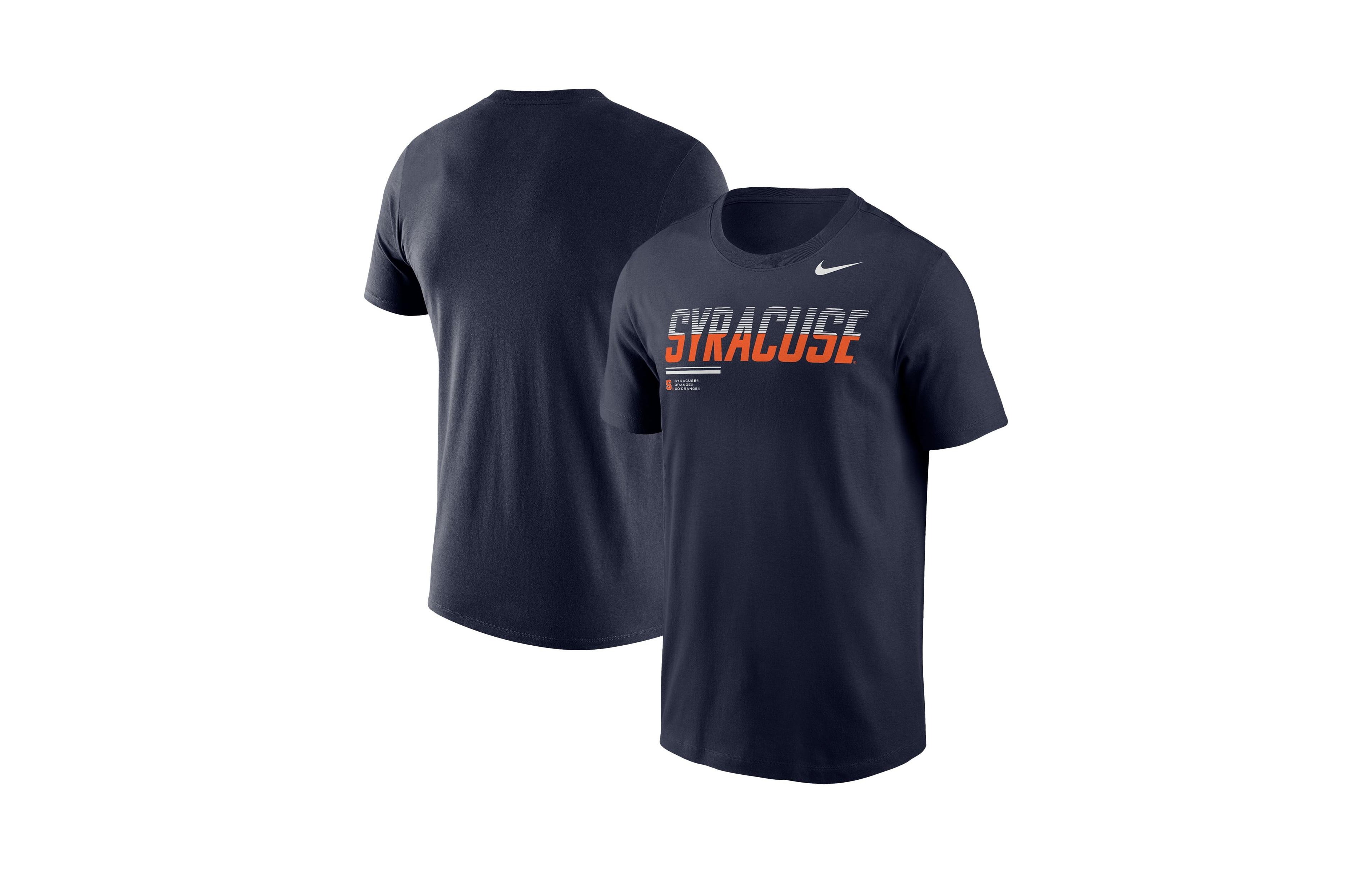 Nike Men's Navy Syracuse Orange 2026 Sideline Wordmark Legend Dri-fit T-Shirt