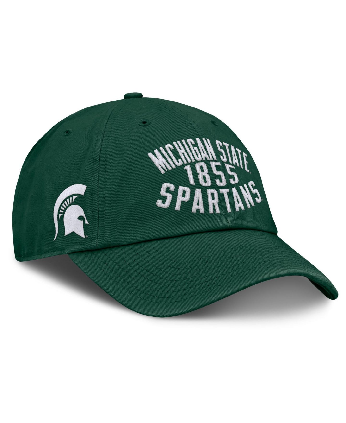 Мужская кепка Fanatics Green Michigan State Spartans Archer Adjustable Hat — фото 3