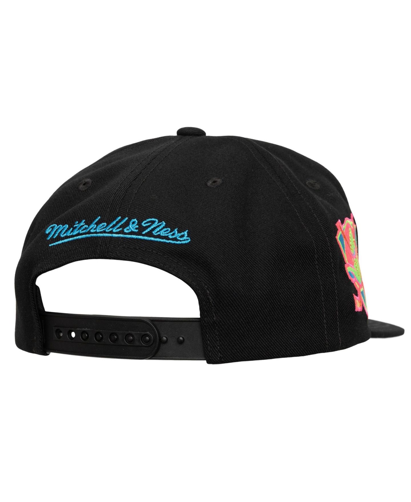 Мужская кепка Mitchell & Ness Black Anaheim Ducks Summer Nights Snapback Hat — фото 4