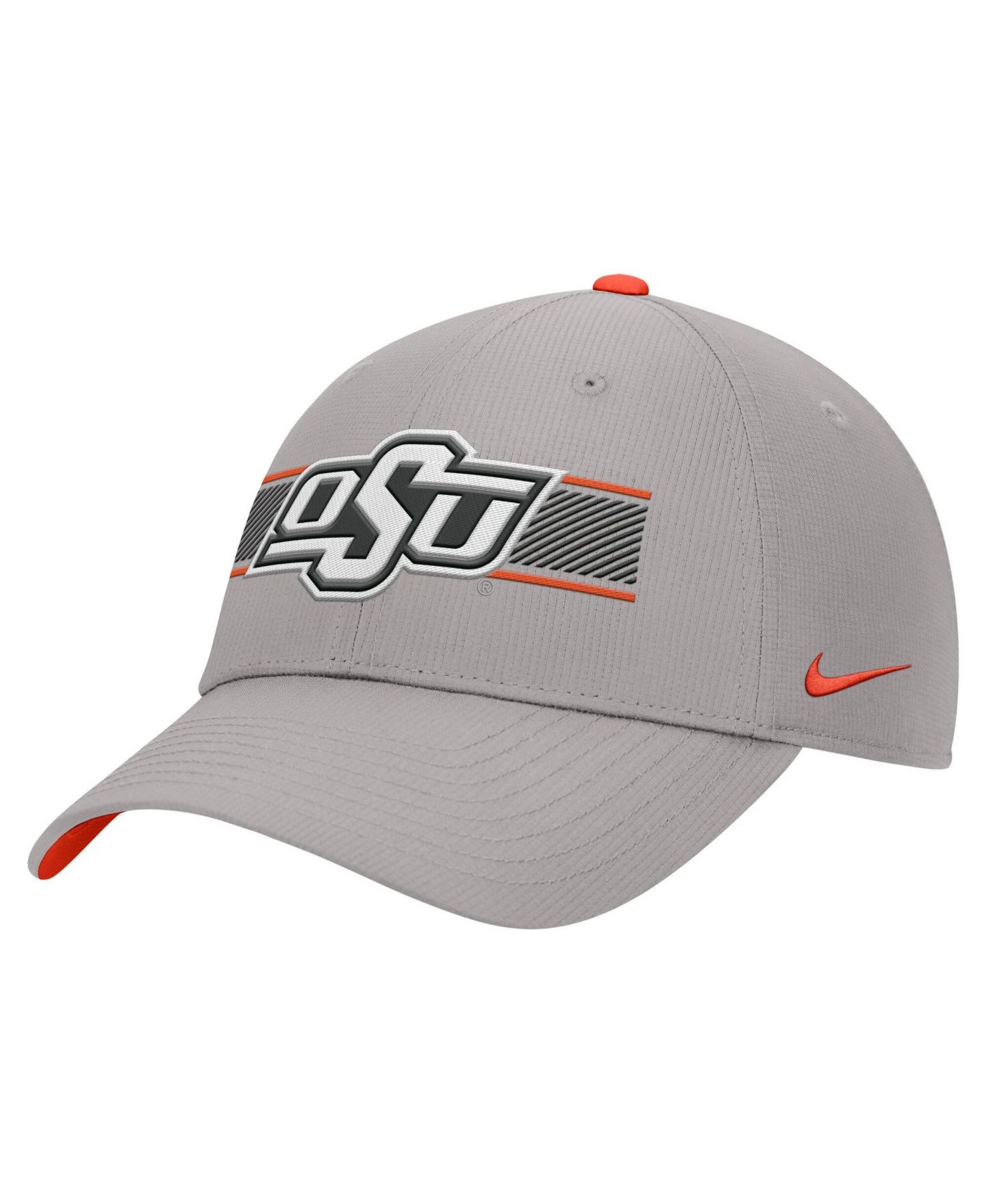 Мужская кепка Nike Gray Oklahoma State Cowboys Ripstop Dri-FIT Adjustable Hat — фото 1